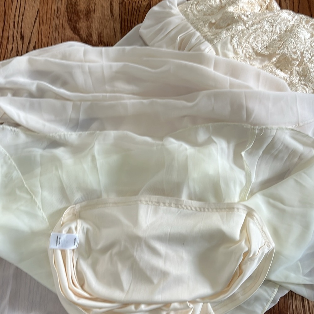 Lulu's Cream Embellished Halter Gown - Picture 7 of 7